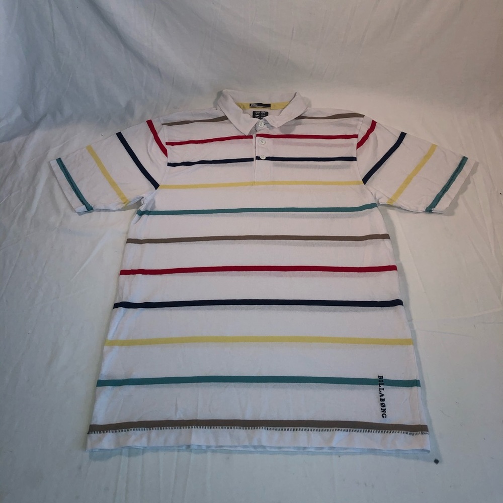 Men’s Billabong Striped SS Polo Shirt Size Medium